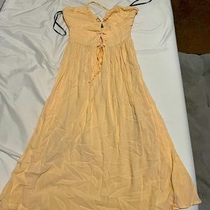 Beige/peach Midi Dress